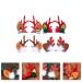 Holibanna 4 Couples Christmas Hair Clips - Reindeer Elk Moose Hair Accessories for Girls & Ladies - Buy Online on GoSupps.com
