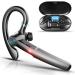 Bluetooth Headset with Microphone,48Hrs V5.3 Handsfree Wireless Headset Bluetooth Earpiece for Cell Phone/Business/Office/Driving/Trucker Driver,Bluetooth Headphones Earbuds for iPhone Android Samsung Black