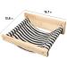 FUKUMARU Wall Mounted Cat Hammock - Large Shelf for Sleeping, Playing, Climbing - Premium Kitty Furniture - Holds up to 40 lbs - Black Stripe - Buy Online on GoSupps.com