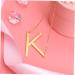 Big Letter Rhinestone Stuffers Steel Stocking Neck G Letters Stainless Chain Name Ladies Script Size 1 Golden - Buy Online on GoSupps.com