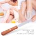 JimKing Stainless Steel Waxing Spatula for Body Hair Removal - Wooden Handle Craft Stick (1 pcs) - Buy Online on GoSupps.com