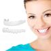 Flipped warm teeth for plugging in 2 pairs of artificial tooth veiners at the top and bottom cosmetic denture provisional dentures for women and men cover imperfect teeth