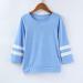 WHVFSSG Teen Girls Soft Striped Long Sleeve Tunic Top | Casual Crewneck Pullover Sweatshirt | 1-blue, Size 12-13 Years - Buy Online on GoSupps.com