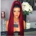 Shop Stylish Long Red Brazilian Wig for Women - Straight & Curly Party Hair | 50s 60s 70s 80s Looks - Buy Online on GoSupps.com