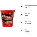 Samyang Buldak Hot Chicken Flavour Ramen - Double Spicy Cup 70g 70 g (Pack of 1) - Buy Online on GoSupps.com