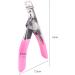 TRIXES Nail Clippers - False Nail Tip Cutters - Nail Trimmer for Acrylic or Gel Nails - Professional Nail Tip Clippers - False Nails Artificial Gel Nails Shaper - Professional Manicure Tools - Pink - Buy Online on GoSupps.com