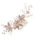 1 Pc Hair Comb Hair up Bride Alloy Crystal