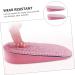 GLEAVI 6 Pairs Invisible Height Increasing Insoles for Men & Women - Comfortable Half Pad Shoe Inserts for Height Boost & Massage - Pink Blade Design - Buy Online on GoSupps.com