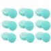 Solustrie 10 piece of box spherical lipstick case reusable lip- balm tube diy lip balm kit lipstick mold lip gloss bulk material sample tube child plastic blue