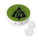 Let's Get LIT Christmas Tree Contact Lens Case Travel Portable Travel Contact Lens Box with Mirror