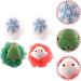 FRCOLOR 4Pcs Christmas Bath Sponges - Exfoliating Loofahs & Shower Balls for Men & Women - Buy Online on GoSupps.com