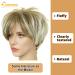 Queentas Blonde Women s Short Wig - Pixie Cut Synthetic Hair with Ponytail | Brown & Blonde Mixture - Buy Online on GoSupps.com