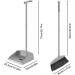 Broom and Dustpan Set for Home - Dust Pans with Long Handle | Outdoor Indoor for Home Kitchen Must Haves for Home Grey - Buy Online on GoSupps.com
