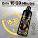 Natural Black Hair Coloring Shampoo 3-IN-1 Hair Coloring Shampoo Nourishing and Dyeing Brown Hair for Men and Women in 10-15 Mins(Natural Black) - Buy Online on GoSupps.com