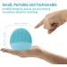 Mini Silicone Facial Cleansing Brush - FEITA Waterproof Silicon Face Cleaner and Electric Masager System for All Skin Types (Blue) - Buy Online on GoSupps.com