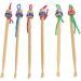 Mootlry 12 Pcs Doll Top Bamboo Ear Spoon Earpick Curette Tool - Buy Online on GoSupps.com