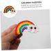 minkissy 3 Pairs Rainbow Barrettes Wool Yarn Hair Accessories Wool Felt Rainbow Charm Felt Rainbow Applique Hair Bow Hair Accessories for Kids Girl Hair Decor Props Alloy Cartoon Child - Buy Online on GoSupps.com