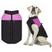 Dog coat for small dogs dogs jacket warm dog coat winter winter jacket dog coat waterproof winter coat dog for small medium large dogs with D-ring windproof dog jacket l pink