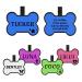 Yehanti dog brand with engraving quiet silicone dog stark personalized with name telephone number and address engraved for dogs cats light and waterproof sample design on symbols bones bone bone icon