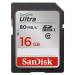SanDisk Ultra 16GB Class 10 SDHC UHS-I Memory Card up to 80MB/s (SDSDUNC-016G-GN6IN) 16GB Card
