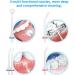 Cordless Water Flosser - Portable, Rechargeable, IPX7 Waterproof - 3 Modes, 5 Jets - Dental Oral Irrigator for Travel & Home - White - Buy Online on GoSupps.com