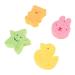 Healifty 4-Piece Baby Bath Set - Peeling Ball & Scrubbing Sponges for Gentle Cleaning & Bathing - Buy Online on GoSupps.com