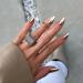 Light Gold Chrome Press on Nails Medium Almond SXVME Gold Nails Chrome Fake Nails Plating Mirror Metal Glue on Nails Acrylic Nails Metallic Nails Press ons False Nails Medium Stiletto Nails in 24PCS almond chorme light gold