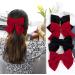 Large Bow Hair Bow Hair Clip Women Satin Hair Clips Satin Large Bow For Party Birthday Party Wedding 2 Colors - Buy Online on GoSupps.com