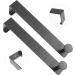 jojofuny 2pcs Door Hook Hat Wall Hanger Wall Mounted Clothes Rack Towel Valet Hat Hooks Hanging Door No Trace 21x4.5cm Black - Buy Online on GoSupps.com