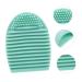 Premium Silicone Makeup Brush Cleaner - Effective Cosmetic Cleaning Tool Egg Design Pad 7.5x5.0x2.5CM Green - Ideal for All Makeup Brushes - Buy Online on GoSupps.com