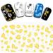 1sheets Holographic Gold 3d Nail Stickers Set Flower Tree Leaf Nail Foil Paper Decal Transfer - Buy Online on GoSupps.com