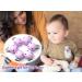 Hitopin Pacifier Clips Set - 10 Stylish Wood Clips for DIY Tinkering Purple - Safe Pacifier Holders & Chains Accessories - Buy Online on GoSupps.com