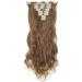 24 Inch 18 Clip Long Hair Clip 8pcs / Set Of High Temperature Fiber Wig Synthetic Clip Extension Hair 24inches 6T27
