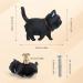 Danankeji 3-Piece Cat Knobs - Black Rotatable Furniture Buttons for Cupboards Wardrobes & Drawers - Buy Online on GoSupps.com