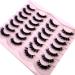 HBZGTLAD 14/16 Pairs Mink Lashes Fluffy Soft Wispy Natural Cross Eyelash Extension - Reusable Dramatic False Eyelashes - Buy Online on GoSupps.com
