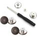 GIYOMI 20mm No Sewing Jeans Buttons Replacement Kit - 12 Sets Metal Buttons Repair Combo with Rivets and Screwdrivers | 0.79 inch - Buy Online on GoSupps.com