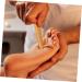 BCOATH Multi-Purpose Acupressure Stick & Face Massage Tools - 2 Piece Set for Neck & Shoulder Relief | Premium Wooden Roller - 11.5x1.5cm Light Brown - Buy Online on GoSupps.com