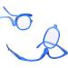 Magnify Eye Makeup Glasses Makeup Glasses Flip Up Lens Single Lens Rotating Eye Glasses Women Cosmetic Makeup Essential Tool Gafas De Maquillaje Lentes Para Maquillarse (250+Blue) - Buy Online on GoSupps.com