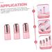 Mikinona 10-Pack Refillable Glass Essential Oil Roller Bottles - Ros Gold 3.5x1.6cm Perfect for Perfumes & Etheric Oils - Buy Online on GoSupps.com