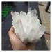 Crystal Rough Natural Crystal Rough Natural Clear Crystal Quartz Cluster Decoration White Cluster Dryse Geode Reiki Column Point Decoration 1-1.2kg