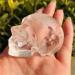 Natural Crystal Rough 1 Piece White Natural Quartz Crystal Skull Carving Statue Stones