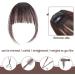 Clip In Bangs & Fringe Real Hair Extensions | Light & Dark Brown - Perfect for Women - Buy Online on GoSupps.com