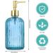 Versatile Glass Soap Dispenser Bottle with Pump 14 Oz Dripless Pump Bottle Refillable Liquid Hand Jar Dispenser for Bathroom Countertop Kitchen Laundry Room(Grey 2 Pack) - Buy Online on GoSupps.com