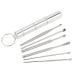 /L Ear Wax Removal Kit Ear Wax Remover Tool Portable Stainless Steel Ear Cleaner Tool Kit Reusable Ear Curette with Storage Box Portable