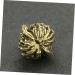 Frcolor Copper Walnut Hand Massage Balls - Deep Tissue Foot Massage Device | Retro Chinese Wenwan Handicraft - 3.5x3cm Golden - Buy Online on GoSupps.com