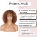 Kalyss Ombre Brown Short Afro Kinky Curly Wig for Black Women - Premium Synthetic with Bangs - Buy Online on GoSupps.com