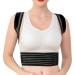 BVVINC Adjustable Upper Back Brace Soft Breathable Ultra-Light Ergonomics for Clavicle Support and Providing Pain Relief from Neck Shoulder Upper Back Black XS
