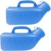 Men's Urinals 2 Pack - 1200ml Portable Urine Collection for Hospital, Incontinence, Elderly - Travel Bottle, Blue - Buy Online on GoSupps.com