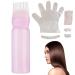Kit de teinture capillaire flacon applicateur d'huile capillaire de 160 ml avec chelle et kit couleur jetable comprend un cache-oreille des gants une cape un capuchon outil teinture