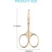 Jarvistar Nose Hair Scissors & Ear Screens - Stainless Steel Rounded Tip Beard Shears - 9.5 cm Gold - Buy Online on GoSupps.com